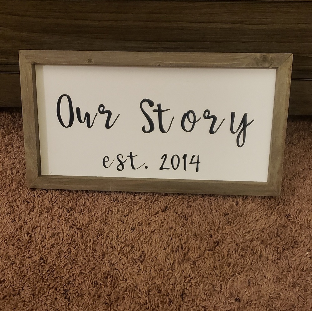Customized wood sign
